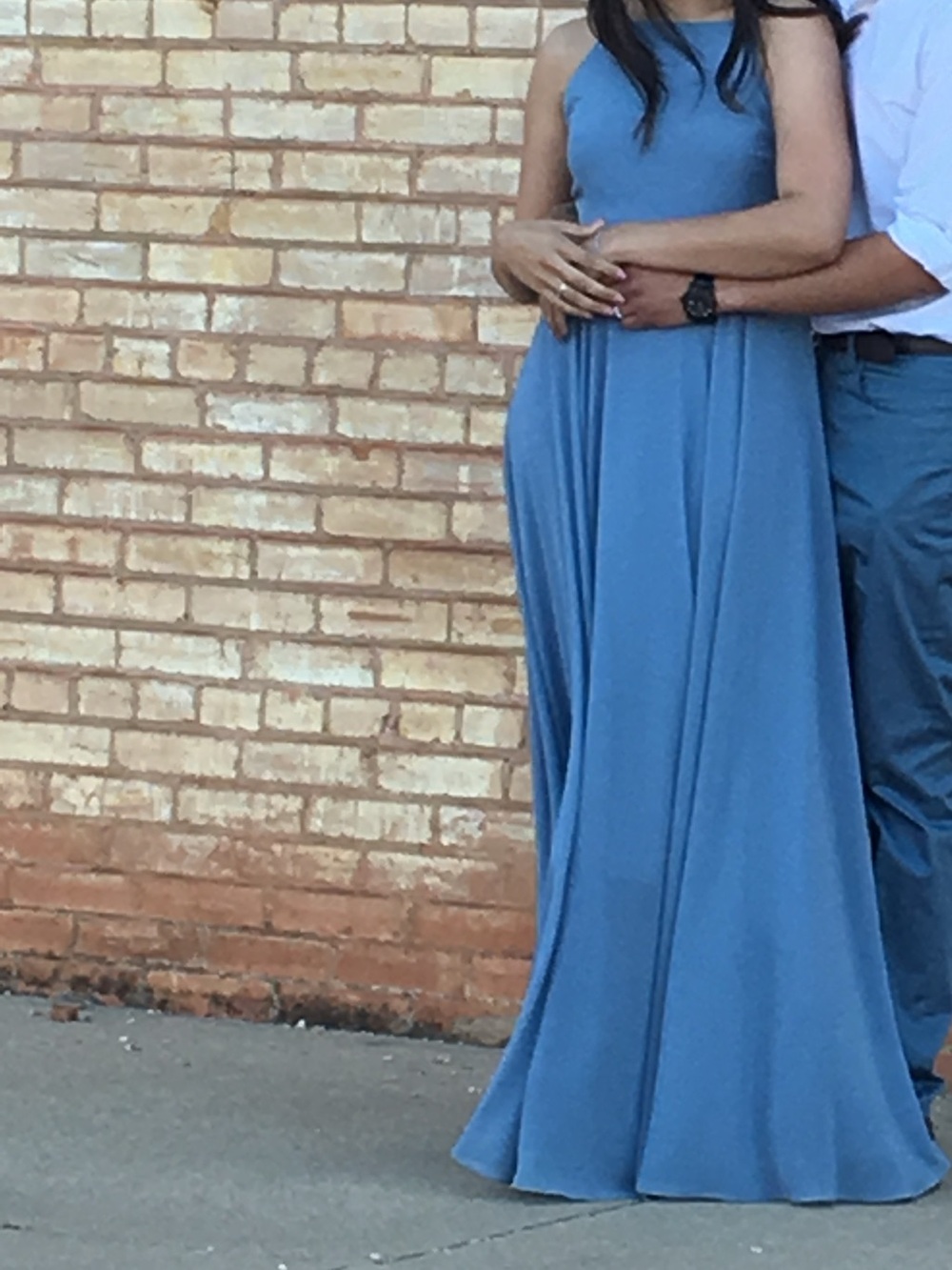 Lulu's Dusty Blue Sleeveless Maxi Dress